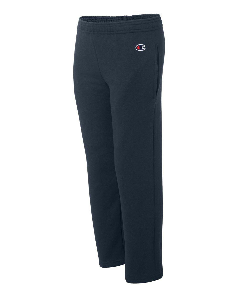 Powerblend® Youth Open-Bottom Sweatpants with Pockets [P890]