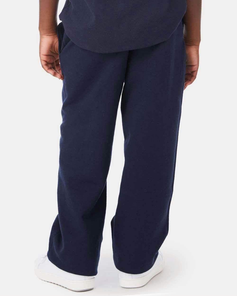 Powerblend® Youth Open-Bottom Sweatpants with Pockets [P890]