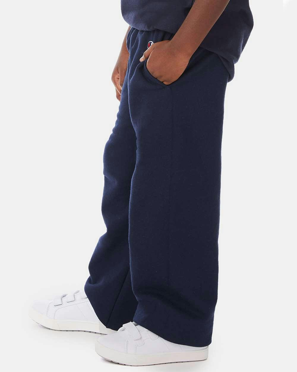 Powerblend® Youth Open-Bottom Sweatpants with Pockets [P890]