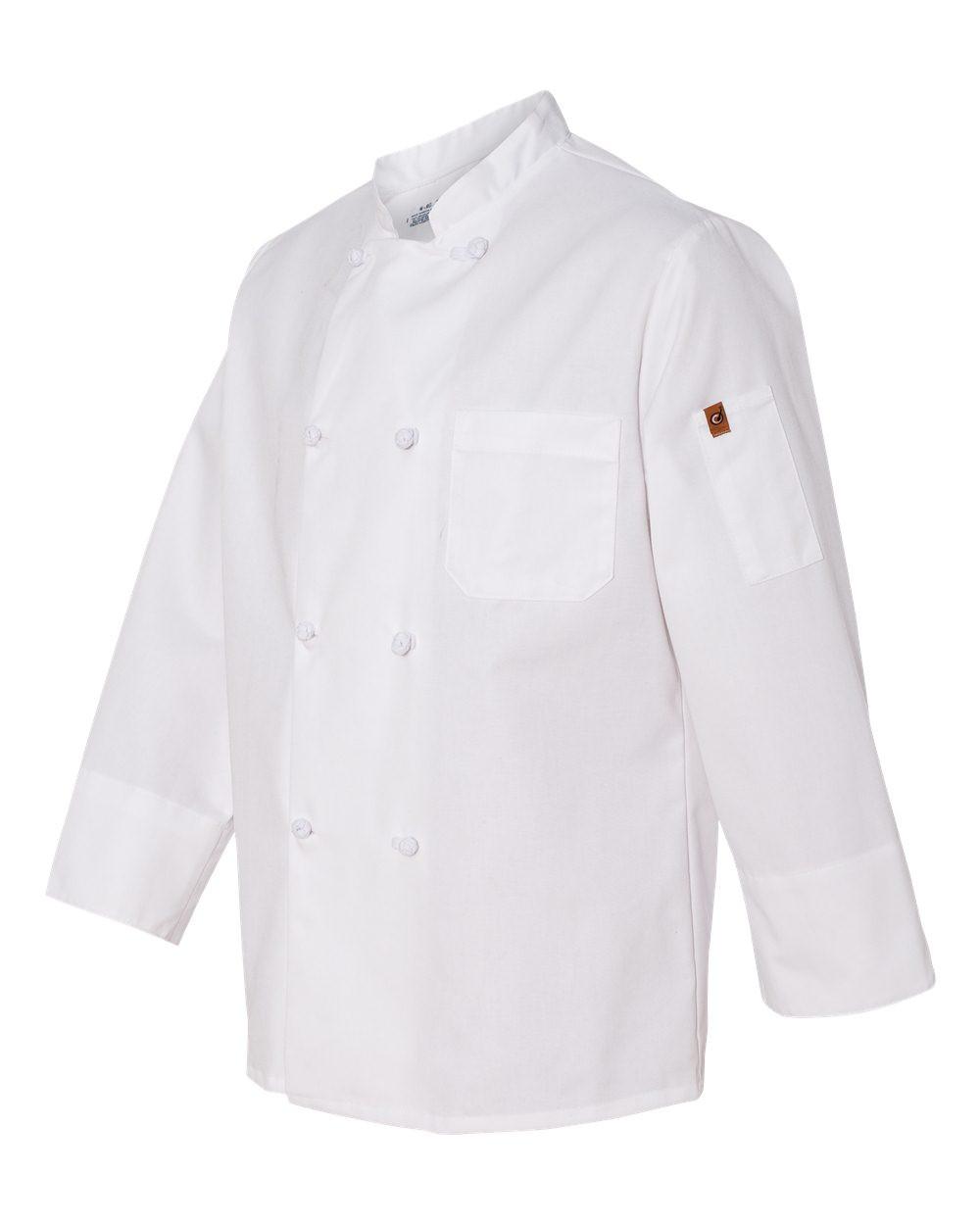 Eight Knot Button Chef Coat with Thermometer Pocket [0414]