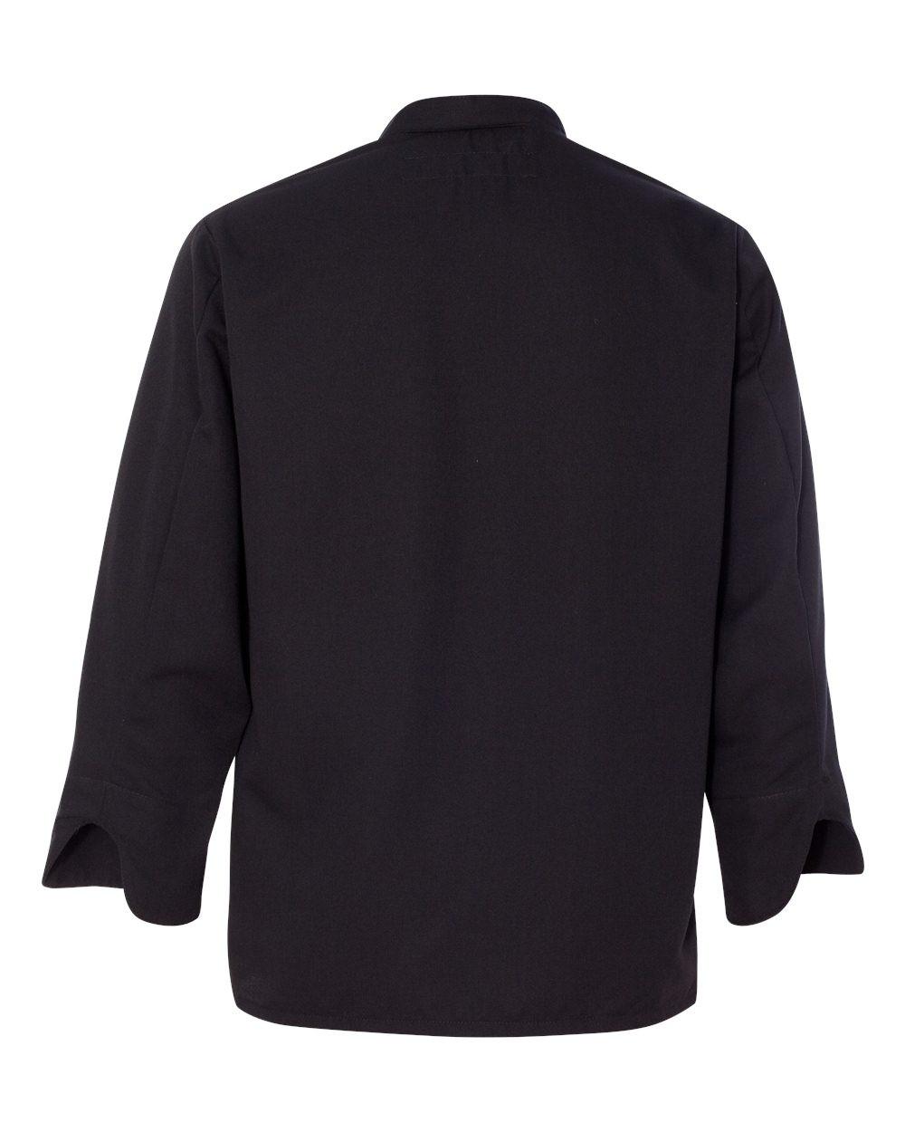 Black Knot Button Chef Coat [0427]