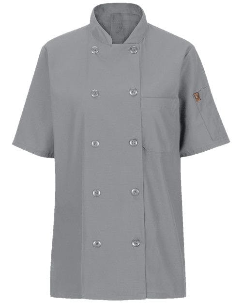 Women's Mimix™ Short Sleeve Chef Coat with OilBlok [045X]