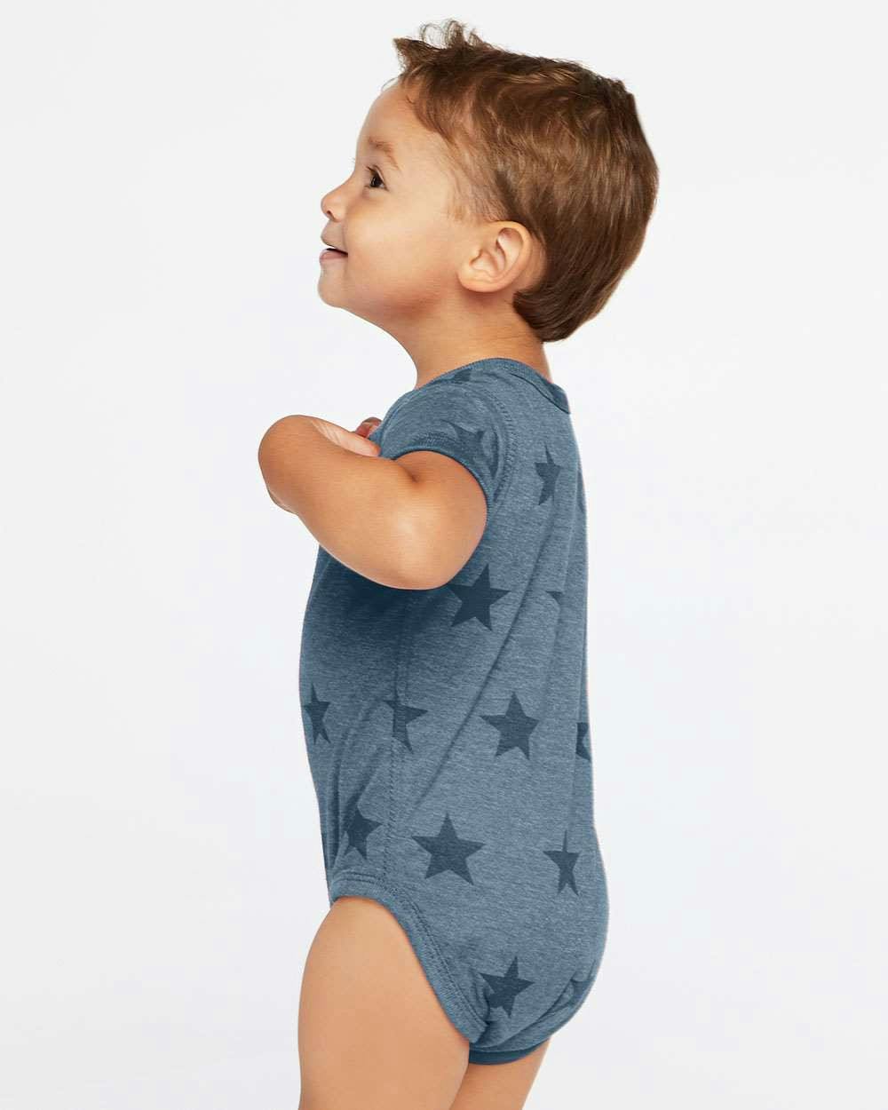 Infant Star Print Bodysuit [4329]