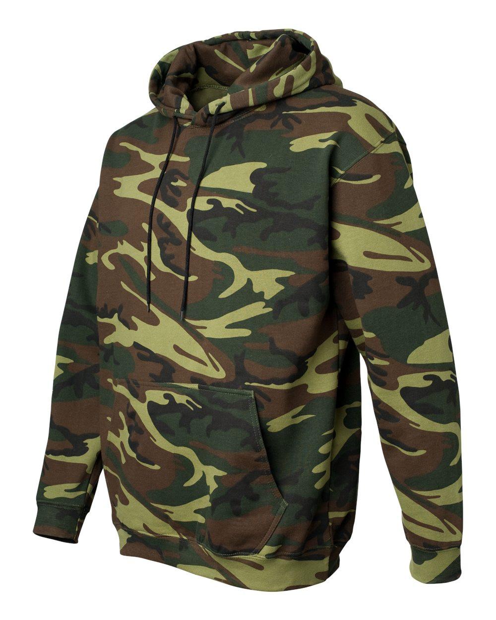 Camo Pullover Fleece Hoodie [3969]