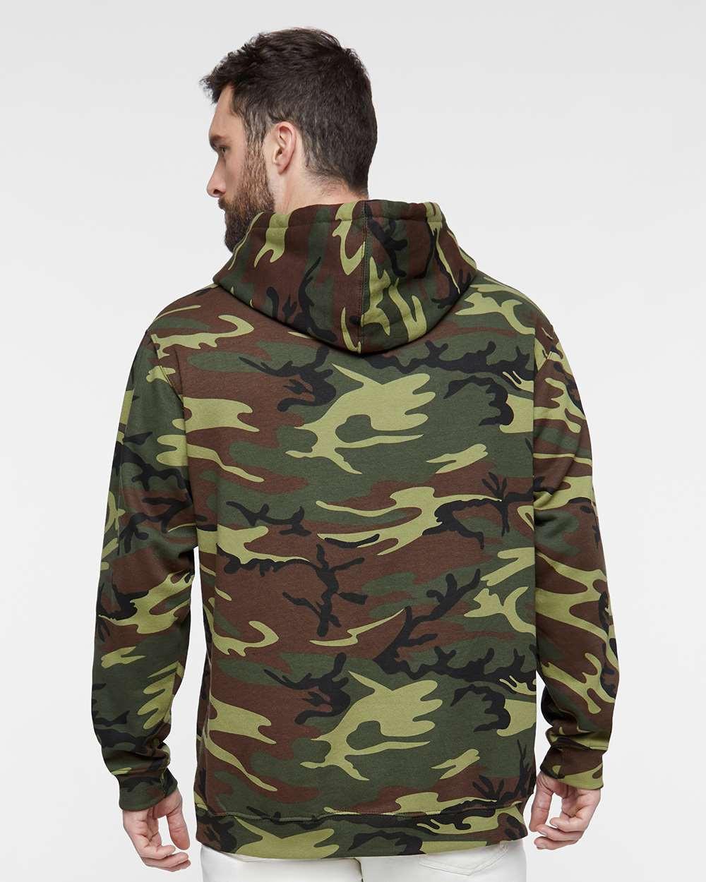 Camo Pullover Fleece Hoodie [3969]