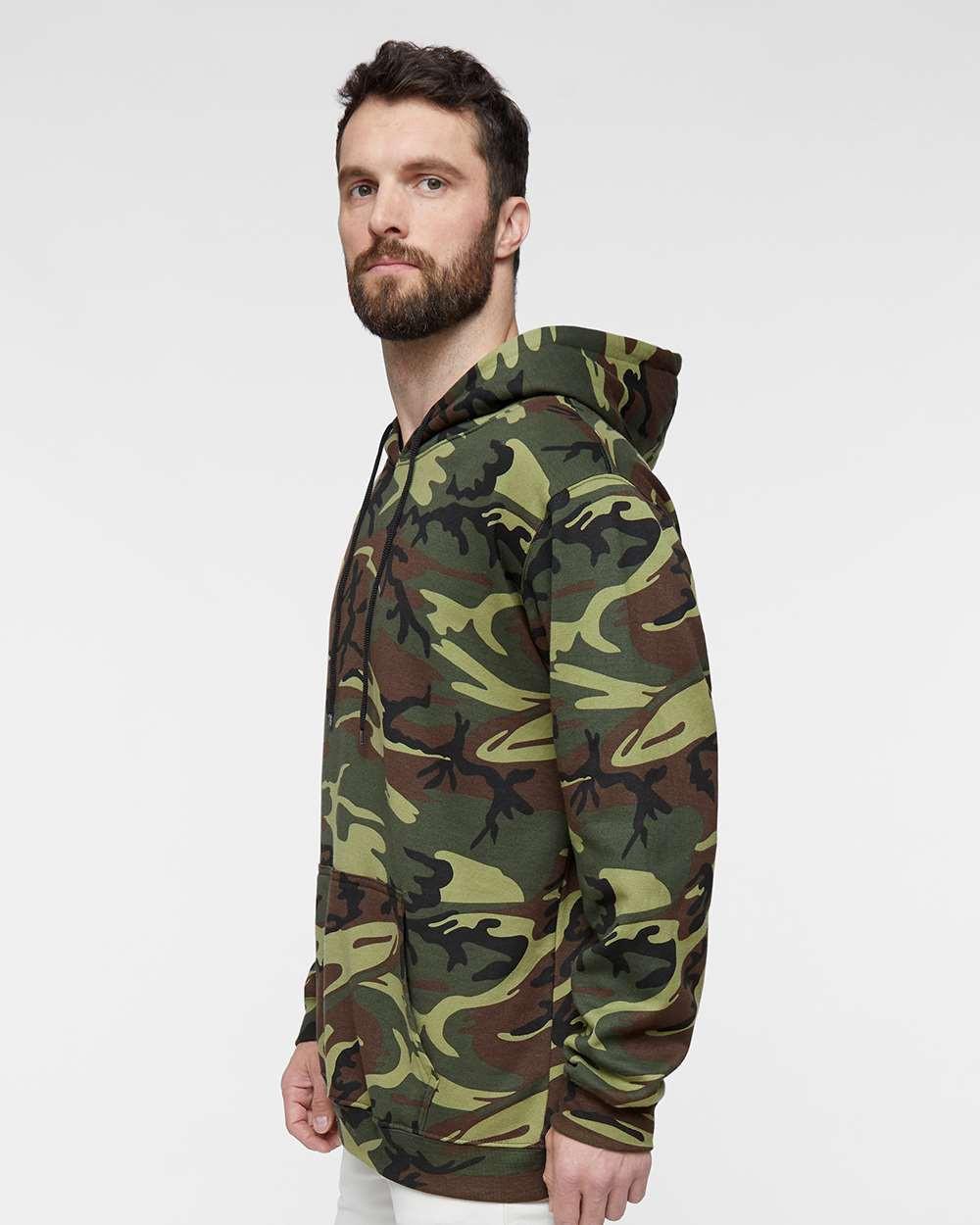 Camo Pullover Fleece Hoodie [3969]