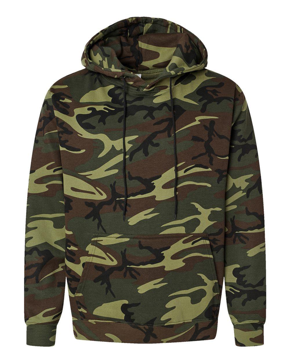 Camo Pullover Fleece Hoodie [3969]