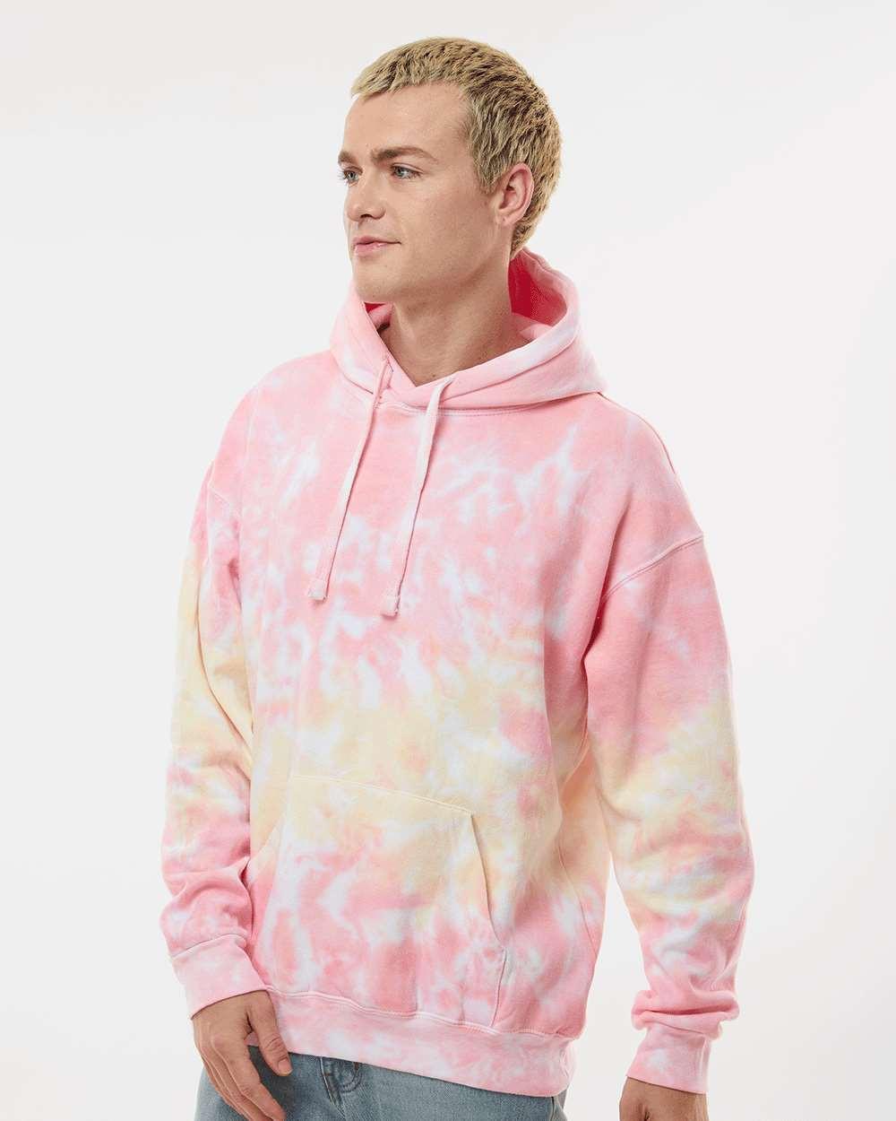 Tie-Dyed Hooded Sweatshirt [8777]