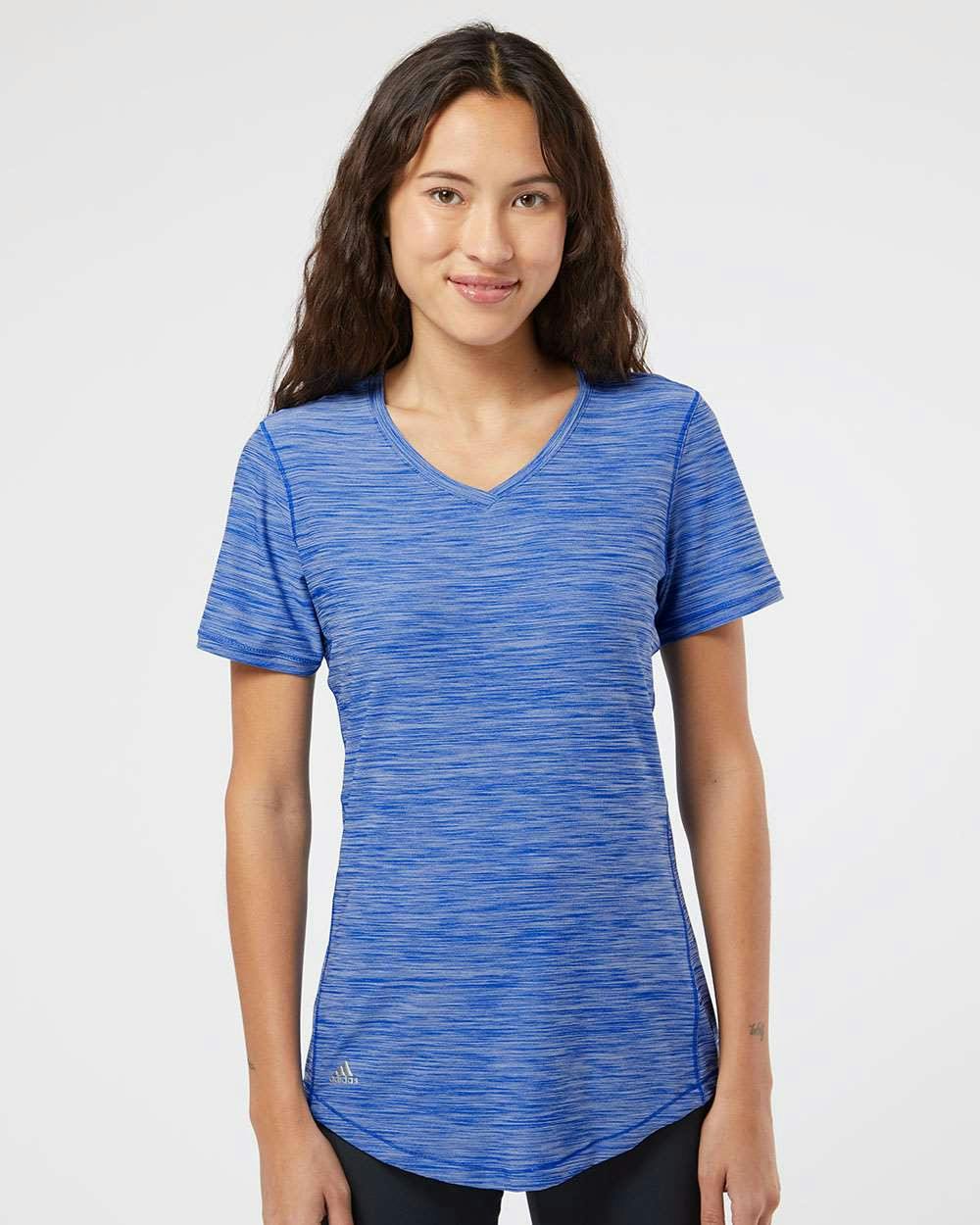 Women's Mèlange Tech V-Neck T-Shirt [A373]