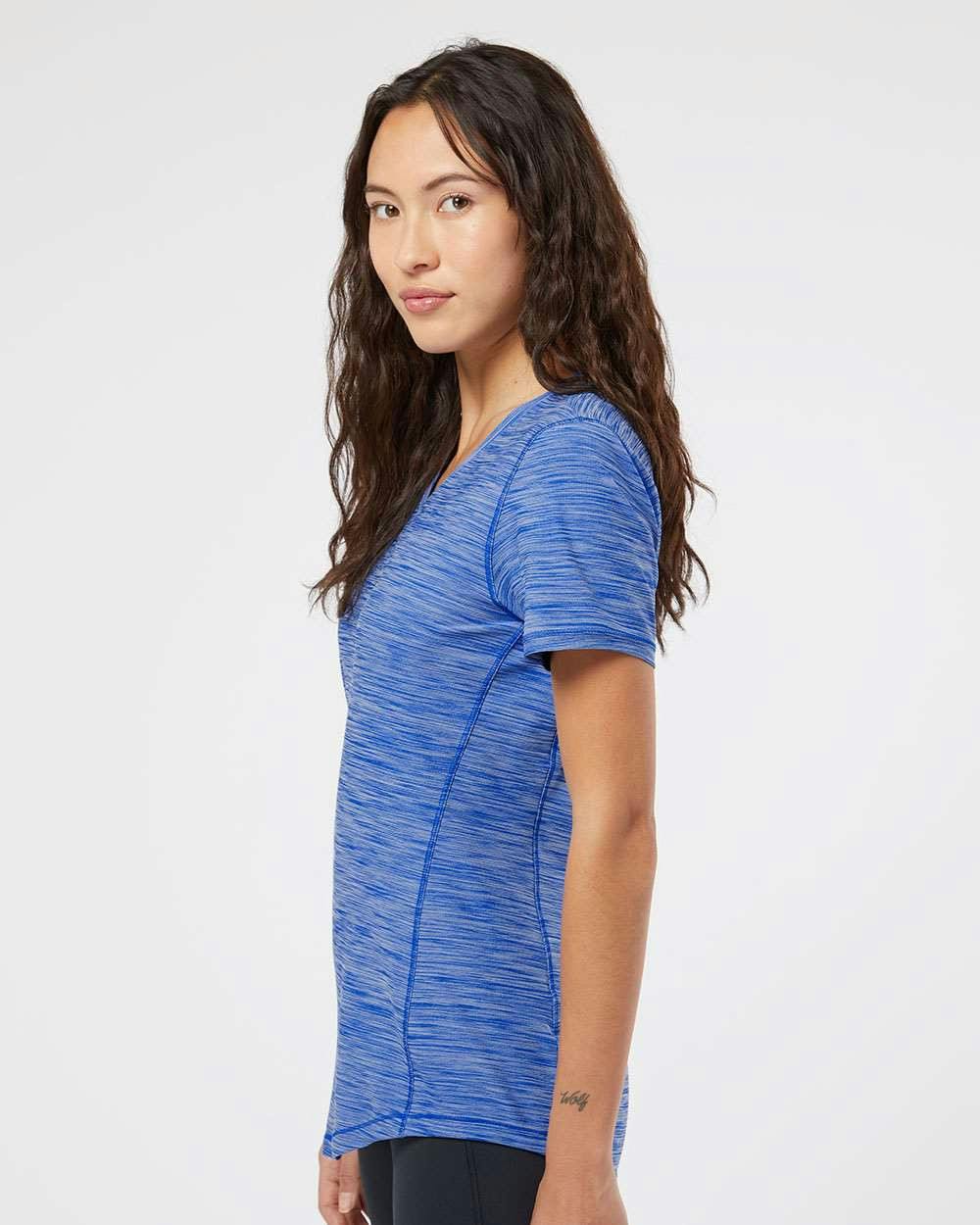 Women's Mèlange Tech V-Neck T-Shirt [A373]