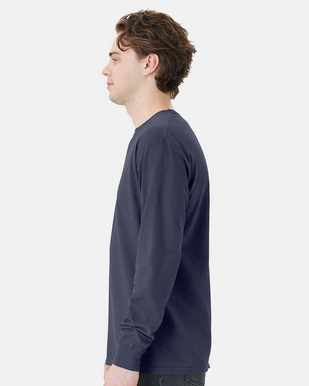 Garment-Dyed Long Sleeve T-Shirt With a Pocket [GDH250]