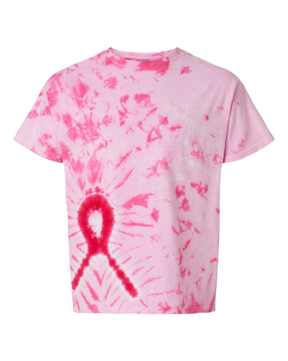 Awareness Ribbon Tie-Dyed T-Shirt [200AR]