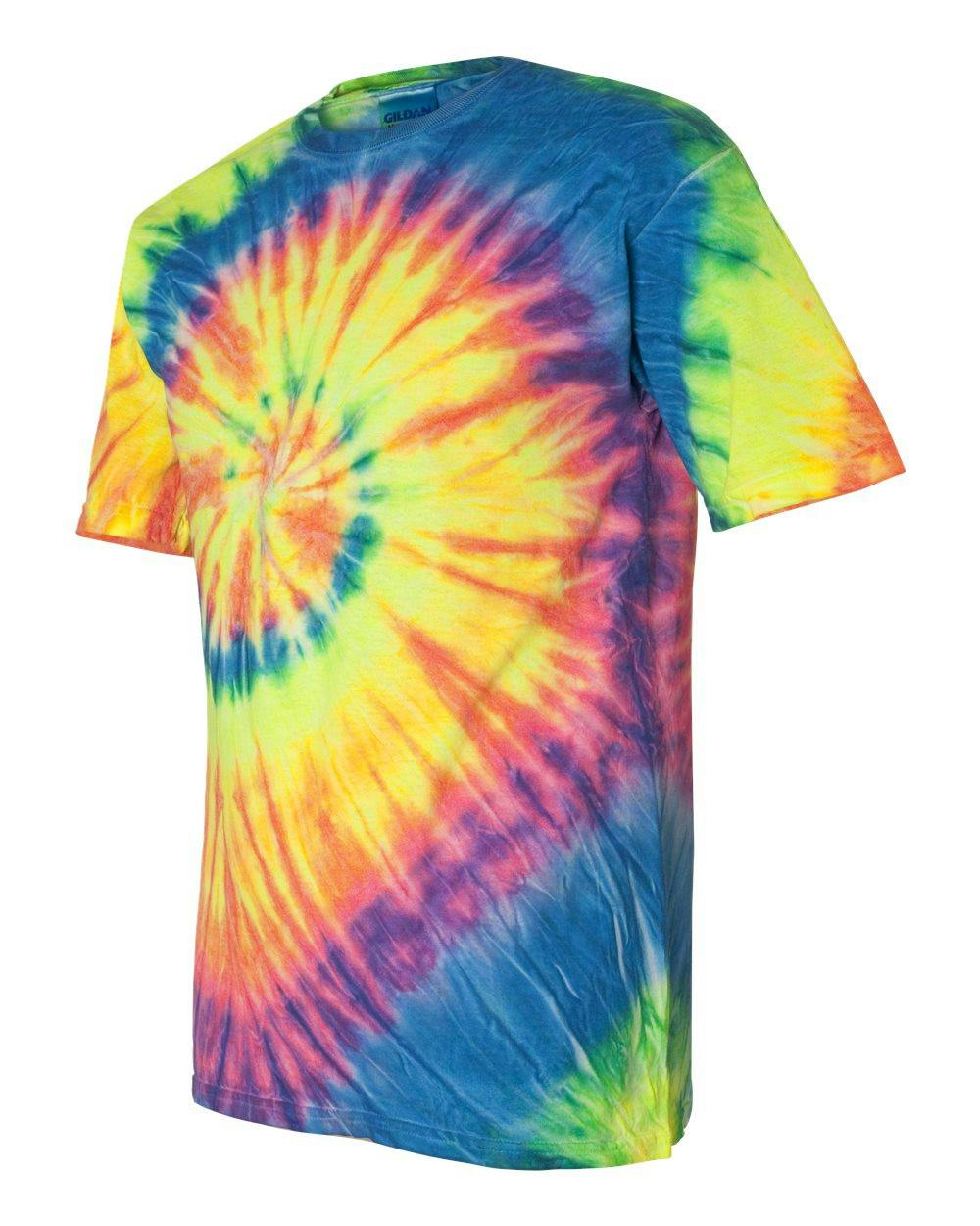 Multi-Color Spiral Tie-Dyed T-Shirt [200MS]