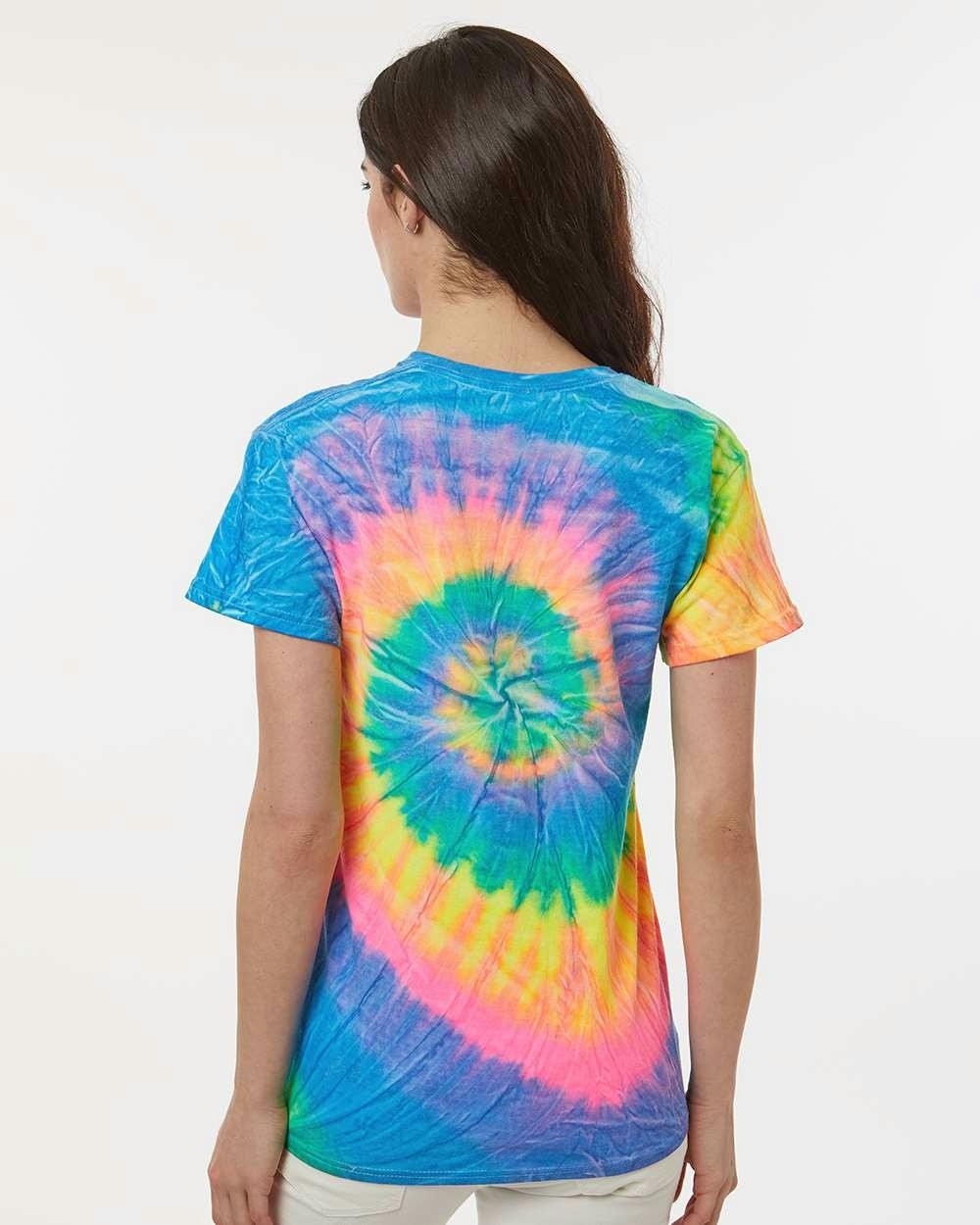 Multi-Color Spiral Tie-Dyed T-Shirt [200MS]