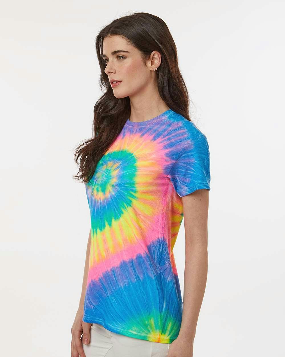 Multi-Color Spiral Tie-Dyed T-Shirt [200MS]