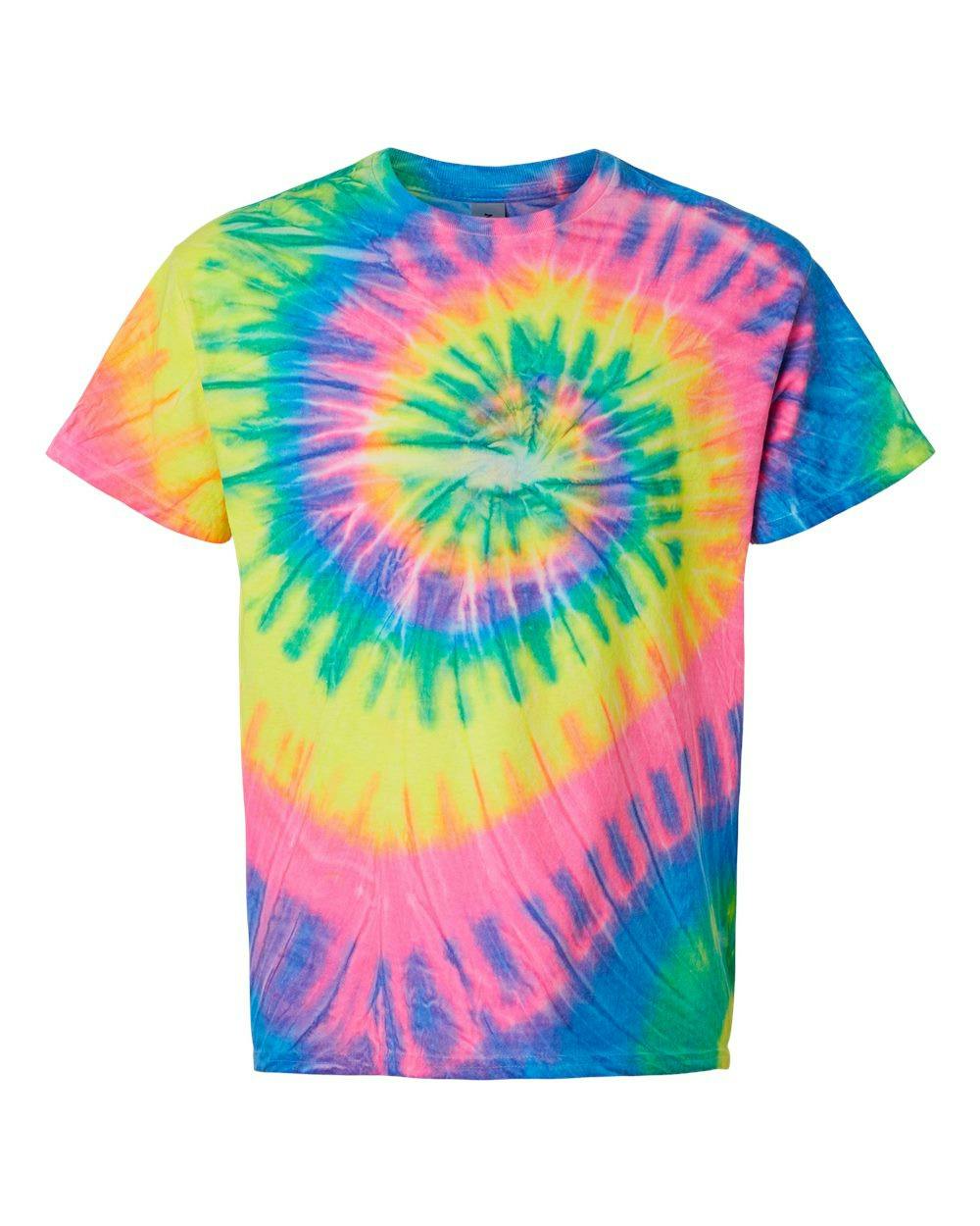 Multi-Color Spiral Tie-Dyed T-Shirt [200MS]