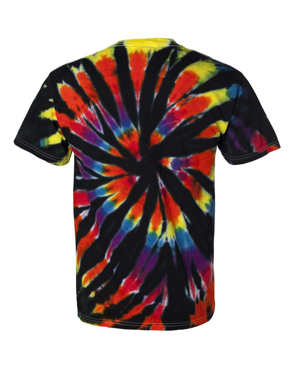 Rainbow Cut-Spiral Tie-Dyed T-Shirt [200TD]