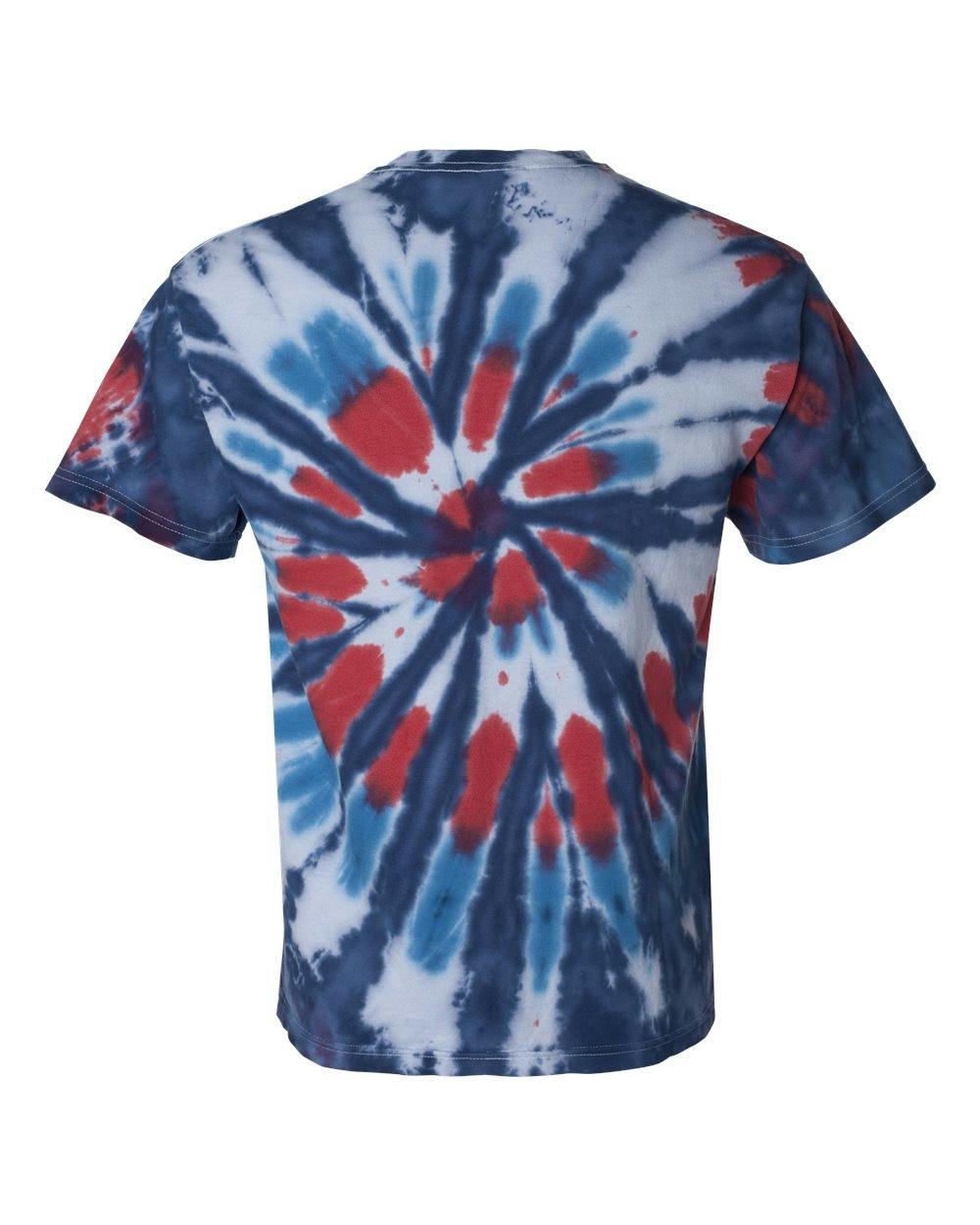 Multi-Color Cut-Spiral Tie-Dyed T-Shirt [200T2]