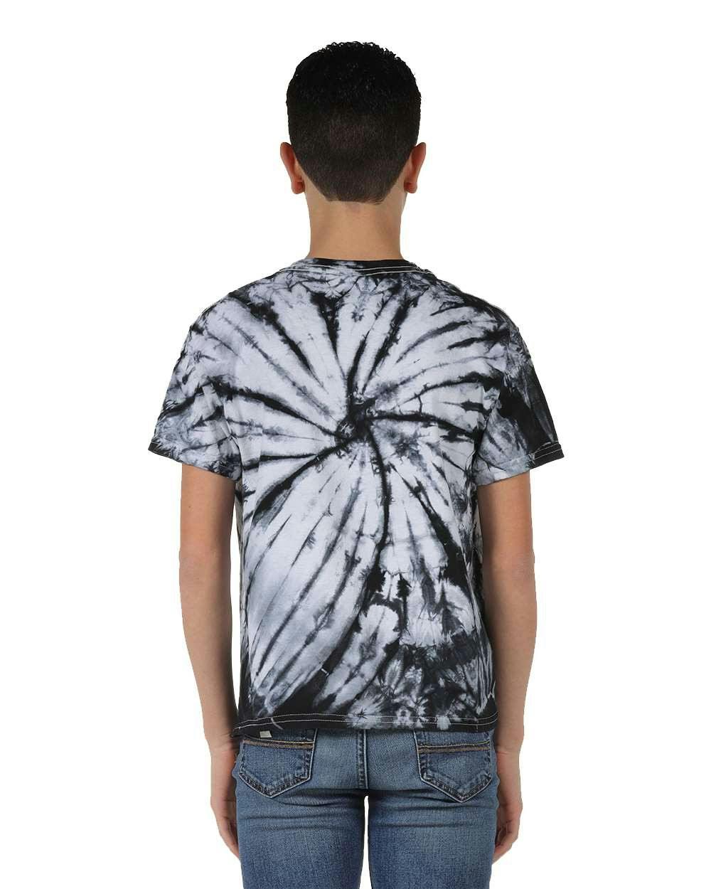 Youth Contrast Cyclone Tie-Dyed T-Shirt [20BCC]