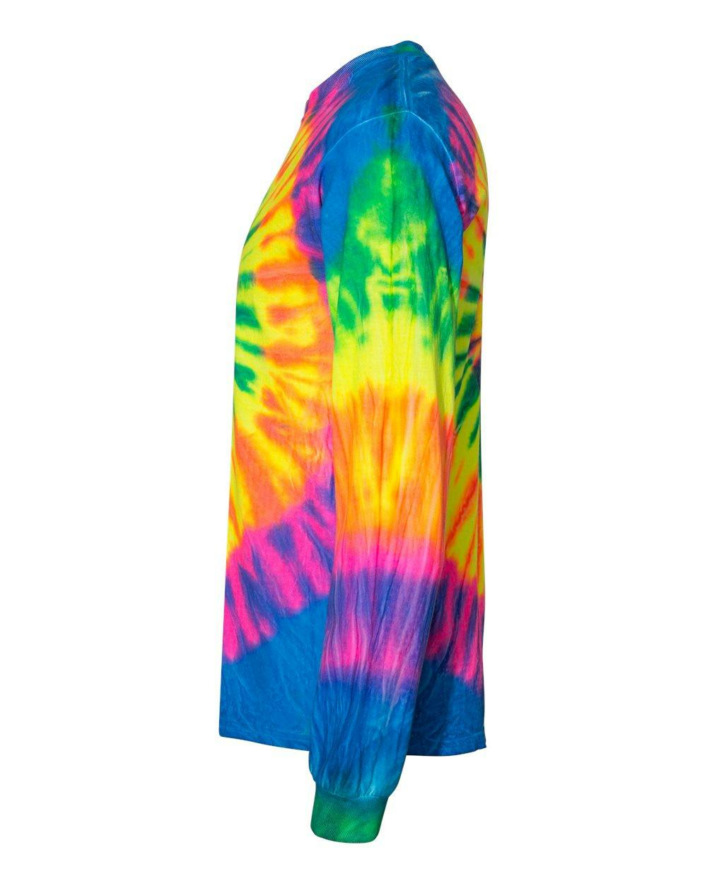 Multi-Color Spiral Tie-Dyed Long Sleeve T-Shirt [240MS]