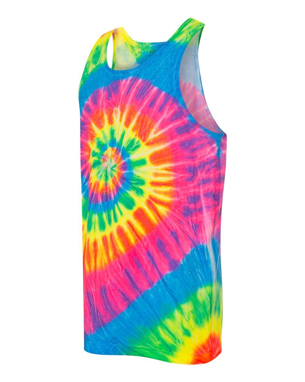 Multi-Color Spiral Tie-Dyed Tank Top [420MS]