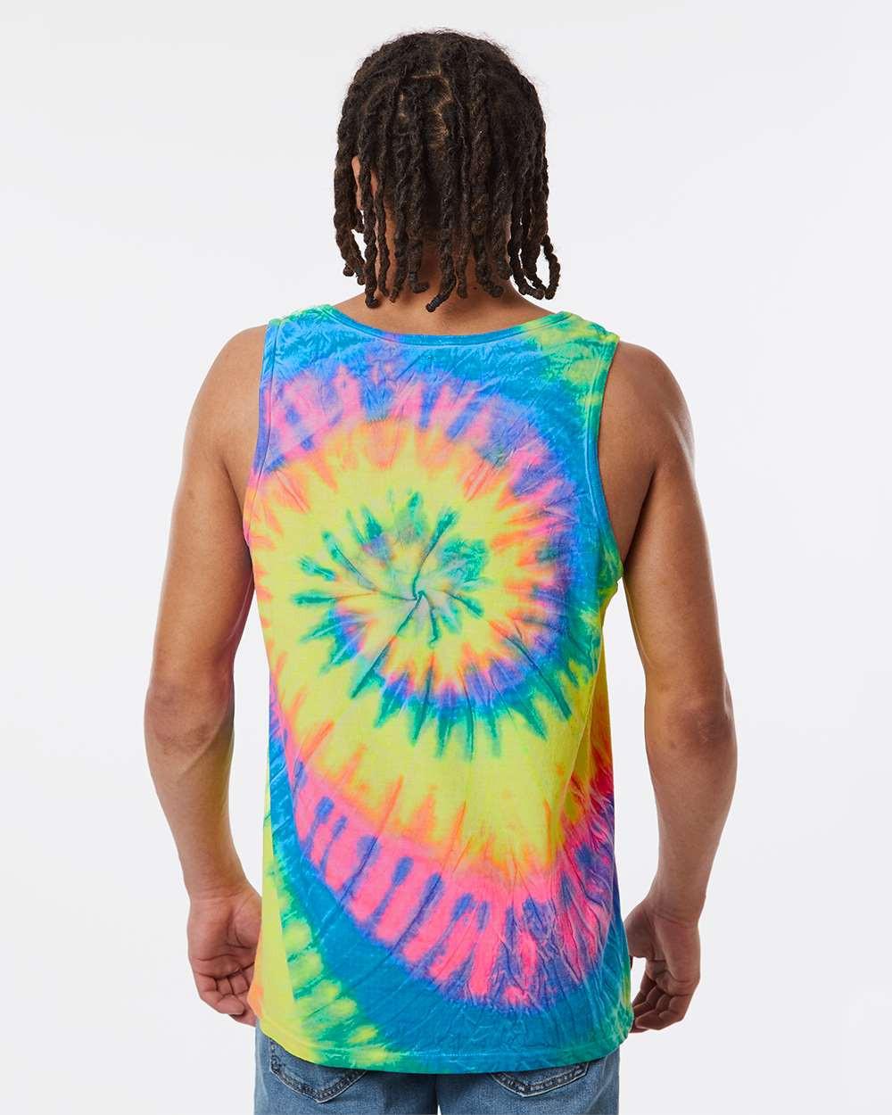 Multi-Color Spiral Tie-Dyed Tank Top [420MS]