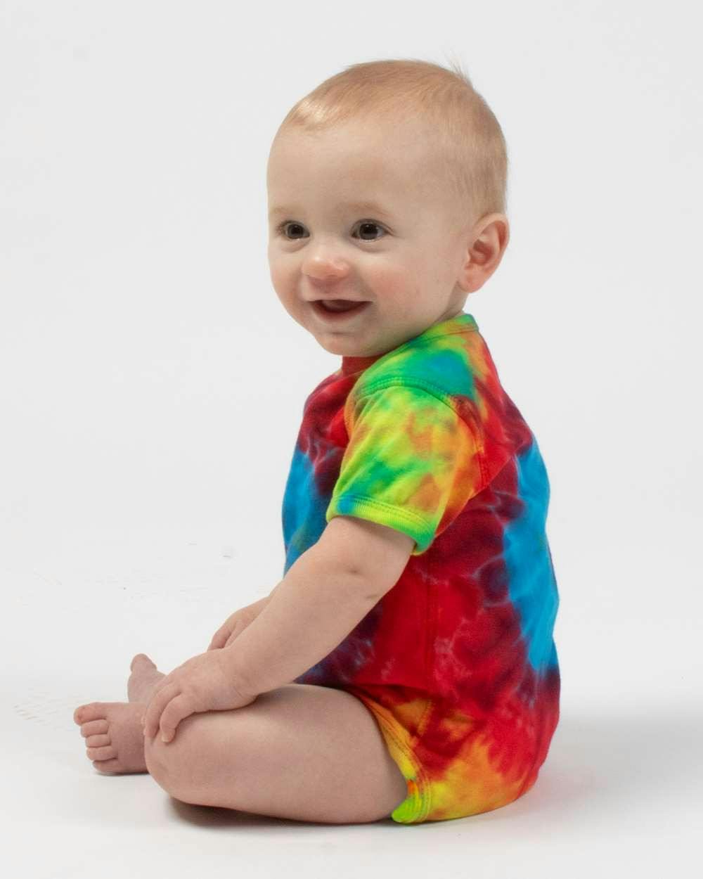 Infant Spiral Tie-Dyed Onesie [340MS]