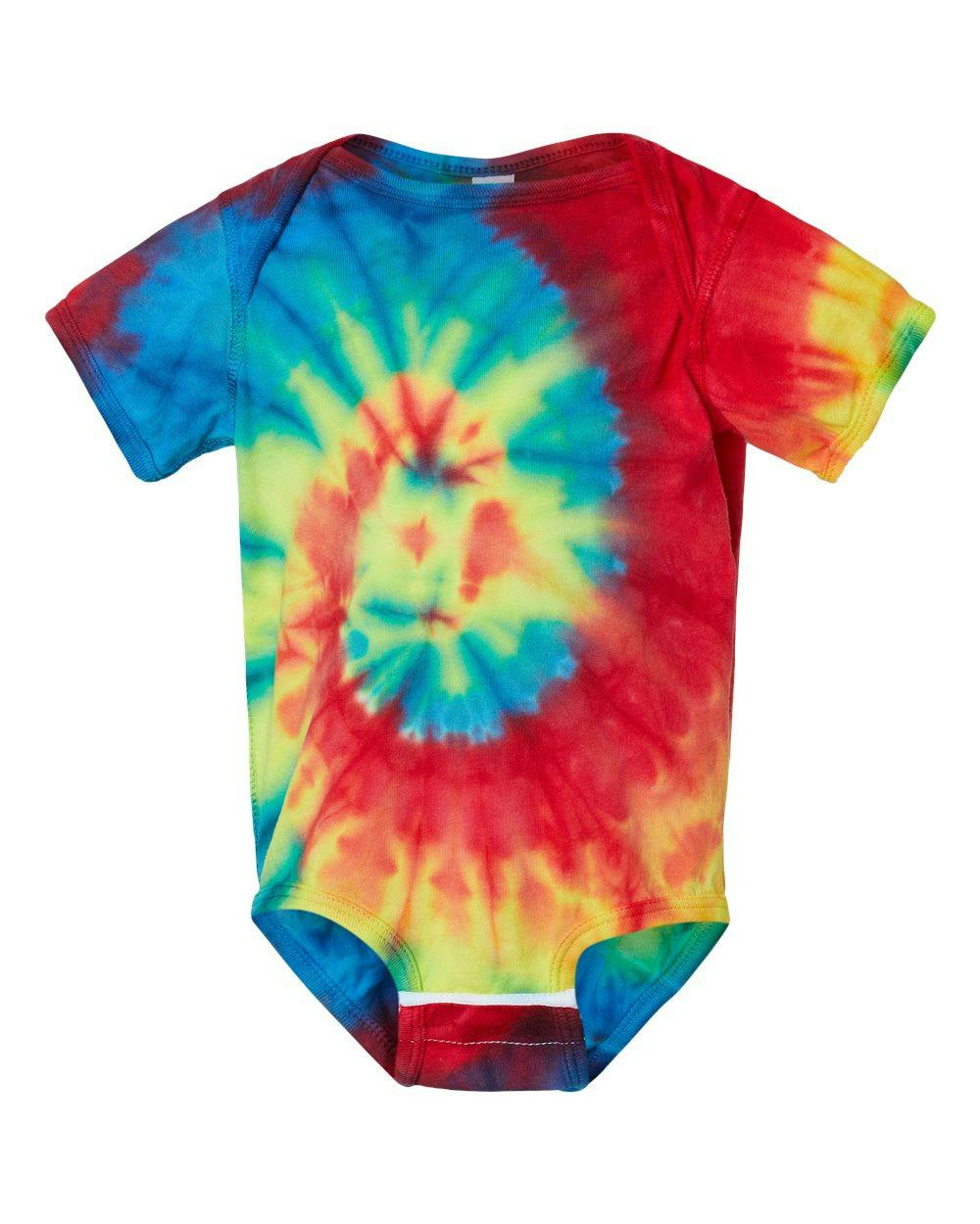 Infant Spiral Tie-Dyed Onesie [340MS]