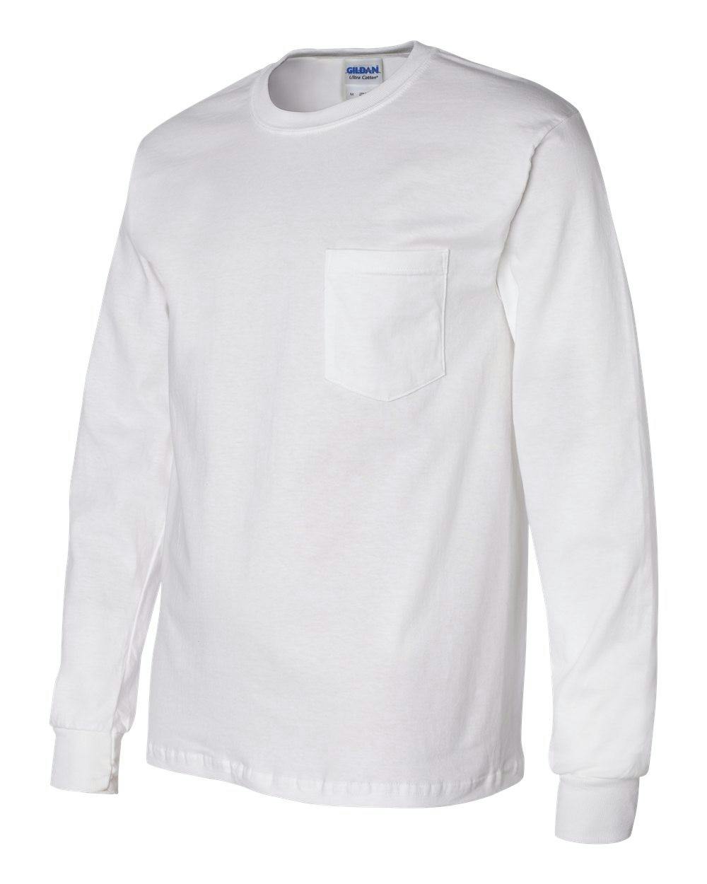 Ultra Cotton® Long Sleeve Pocket T-Shirt [2410]