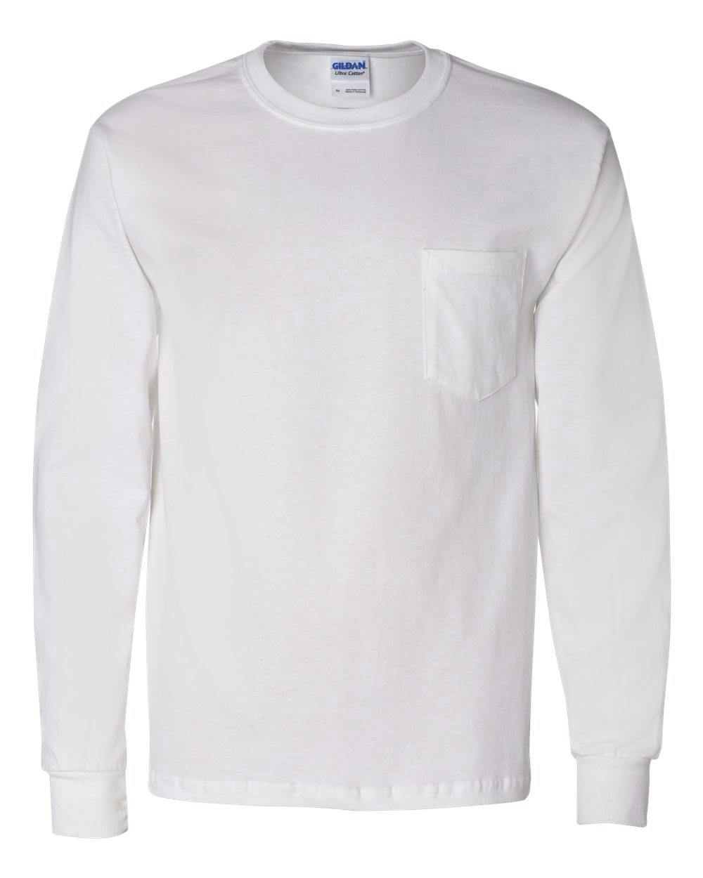 Ultra Cotton® Long Sleeve Pocket T-Shirt [2410]