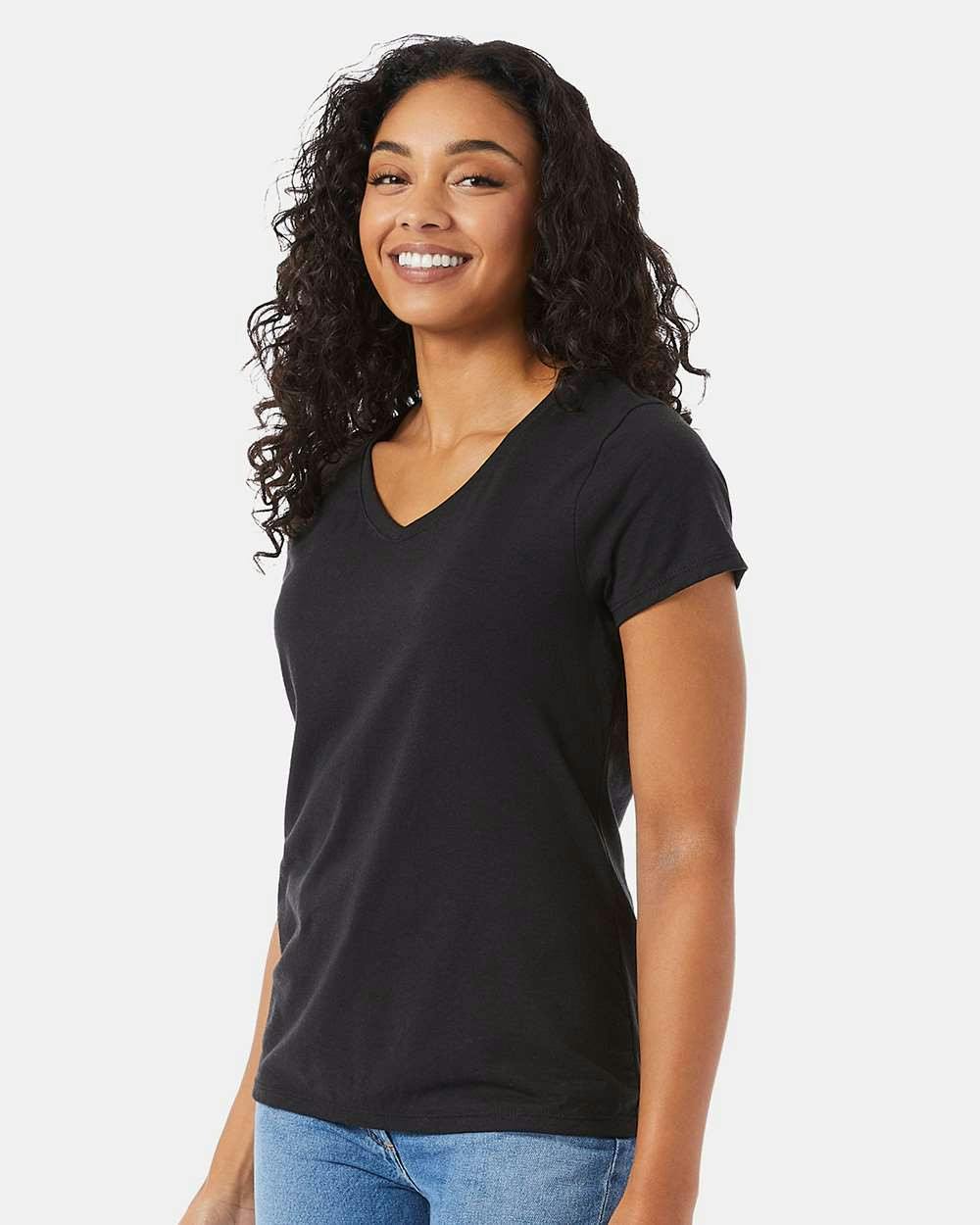 Perfect-T Women’s Triblend V-Neck T-Shirt [42VT]