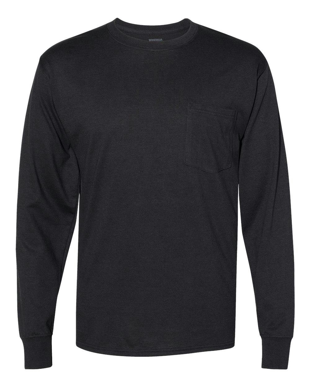 Workwear Long Sleeve Pocket T-Shirt [W120]