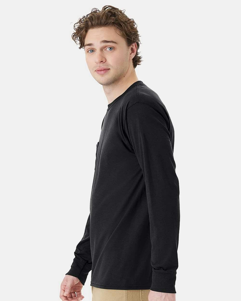 Workwear Long Sleeve Pocket T-Shirt [W120]