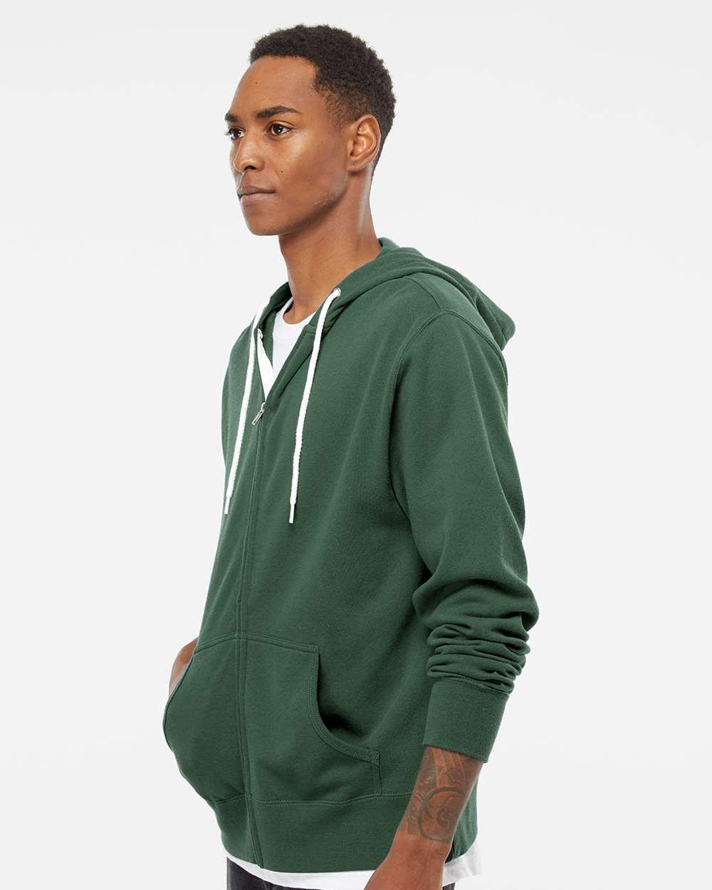 Lightweight Full-Zip Hooded Sweatshirt [AFX90UNZ]