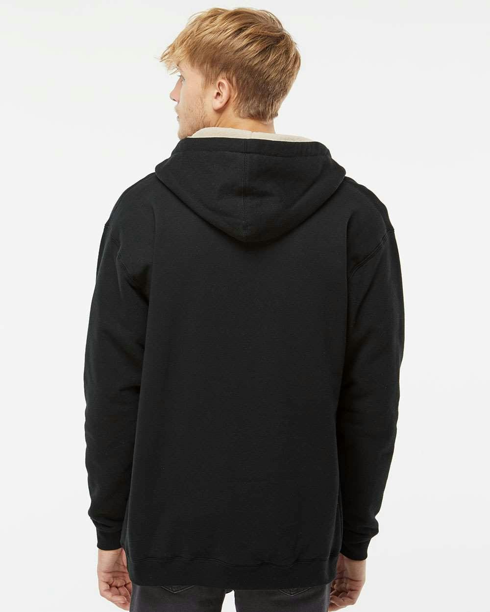 Sherpa-Lined Full-Zip Hooded Sweatshirt [EXP40SHZ]