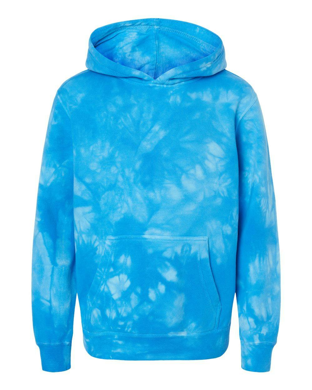 Youth Midweight Tie-Dyed Hooded Sweatshirt [PRM1500TD]