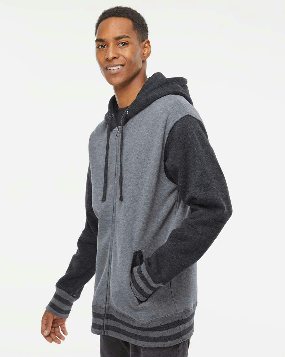 Heavyweight Varsity Full-Zip Hooded Sweatshirt [IND45UVZ]