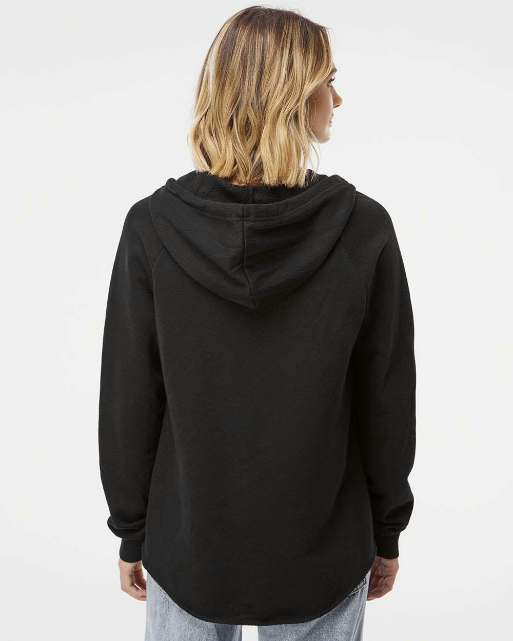 Women’s Lightweight California Wave Wash Hooded Sweatshirt [PRM2500]