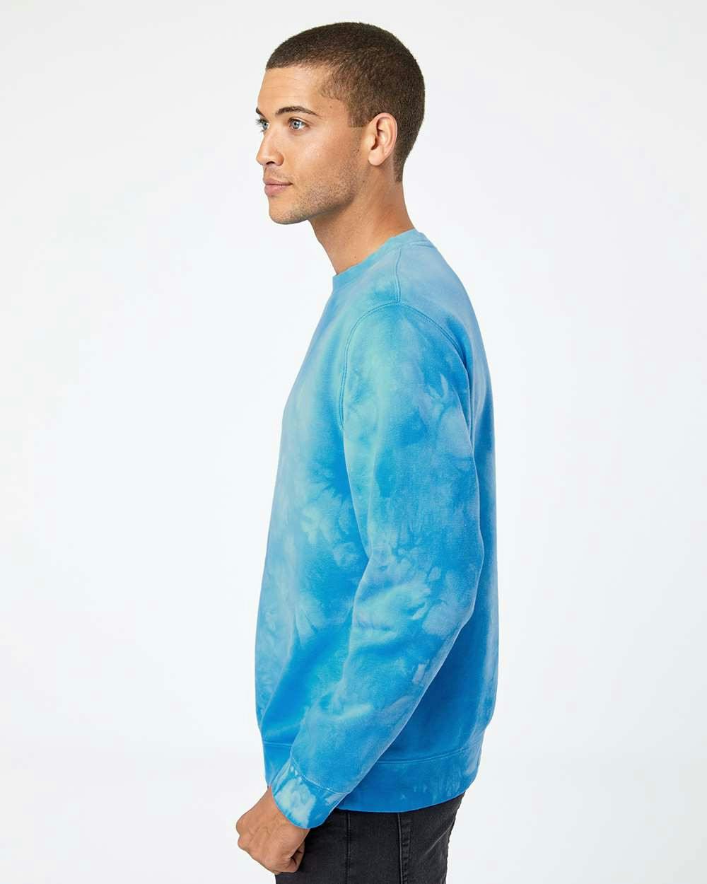 Midweight Tie-Dyed Crewneck Sweatshirt [PRM3500TD]