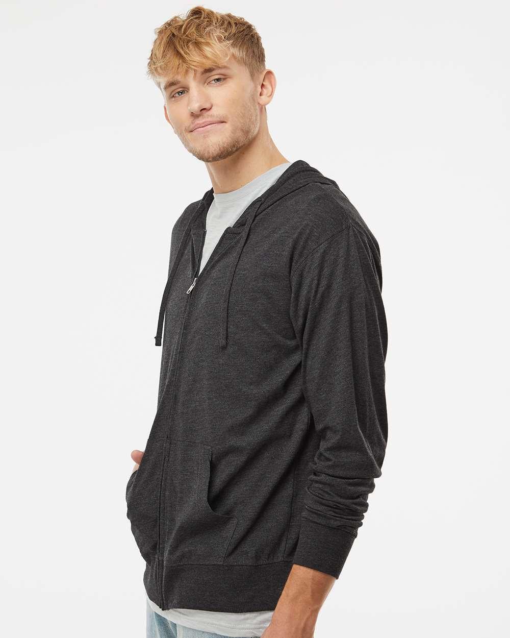 Lightweight Jersey Full-Zip Hooded T-Shirt [SS150JZ]