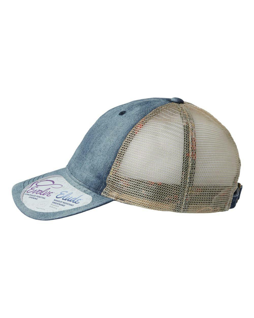 Women's Denim Mesh-Back Cap [DAISY]