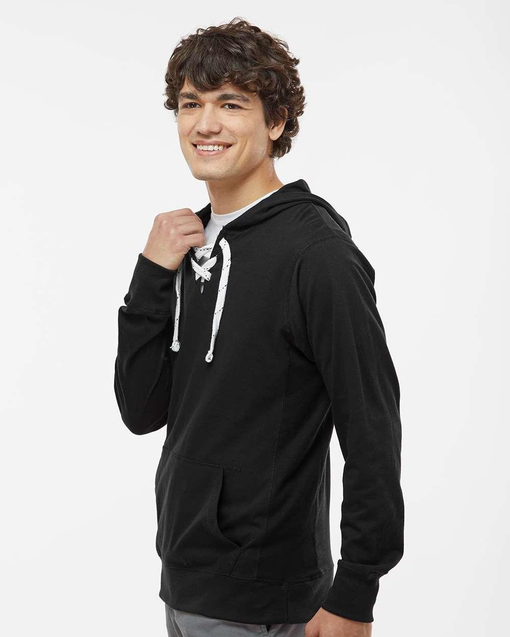 Jersey Sport Lace Hooded Pullover [8231]