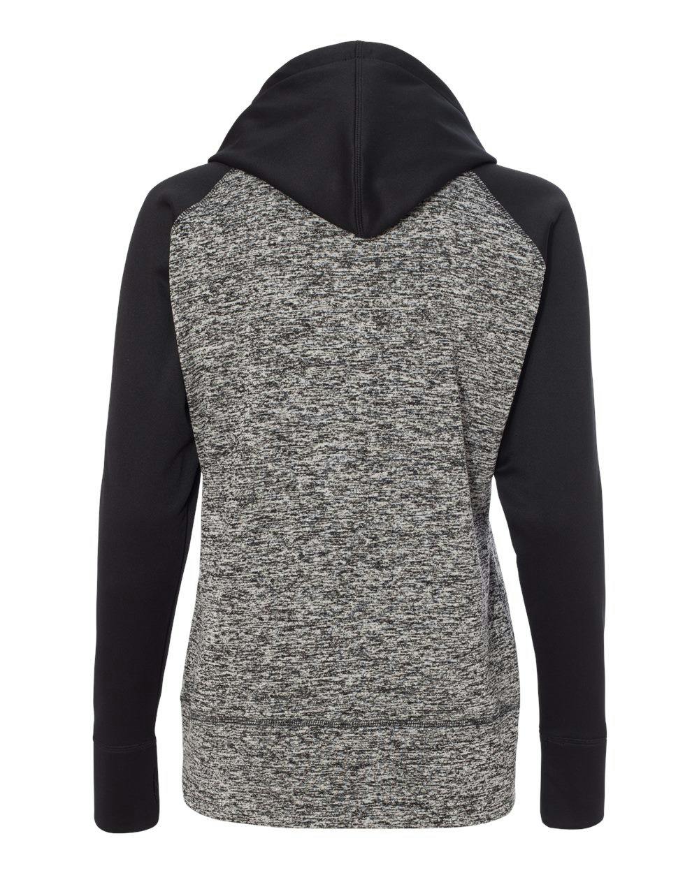 Women’s Colorblocked Cosmic Fleece Hooded Sweatshirt [8618]