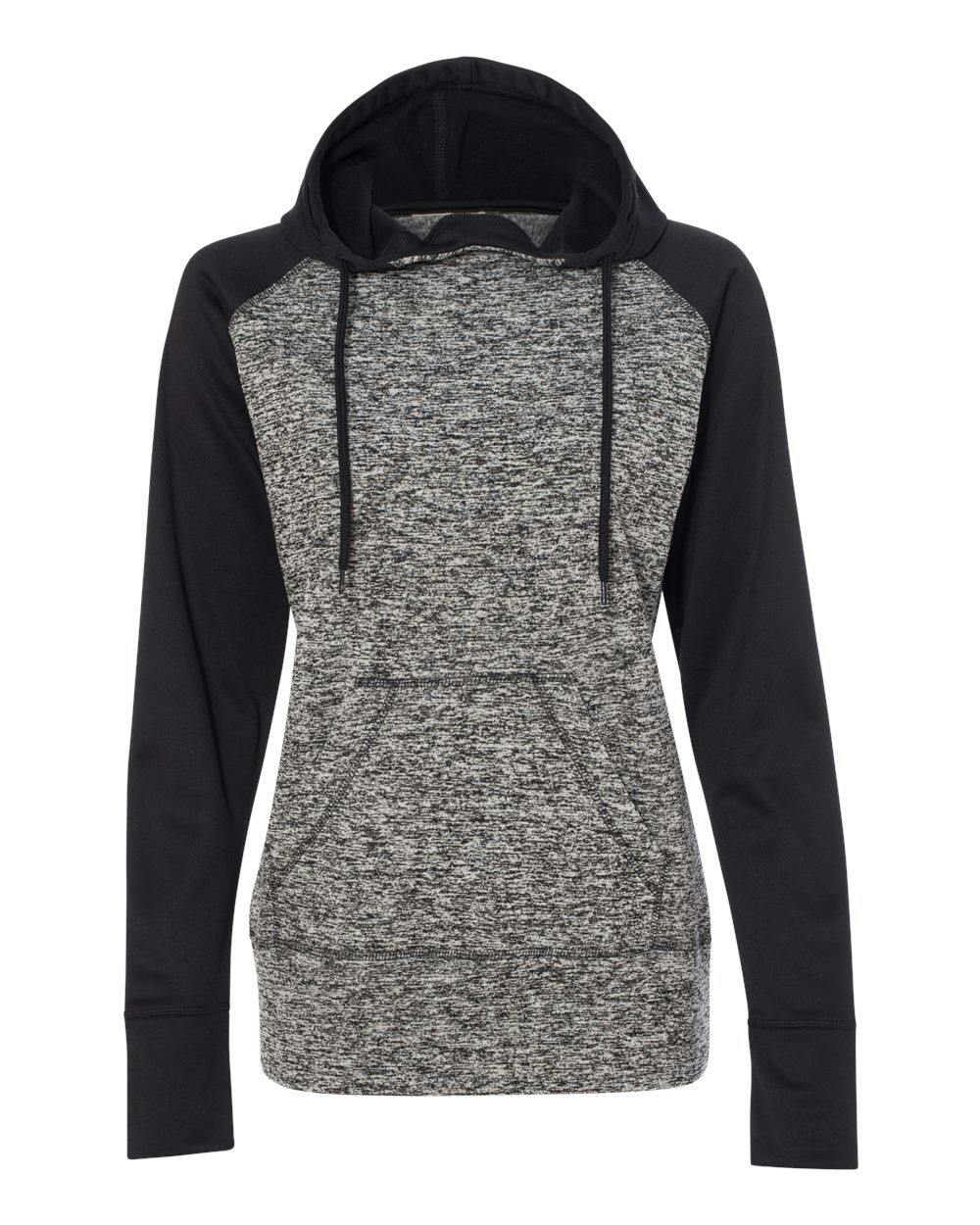 Women’s Colorblocked Cosmic Fleece Hooded Sweatshirt [8618]