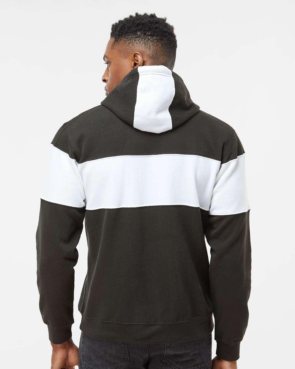 Varsity Fleece Colorblocked Hooded Sweatshirt [8644]