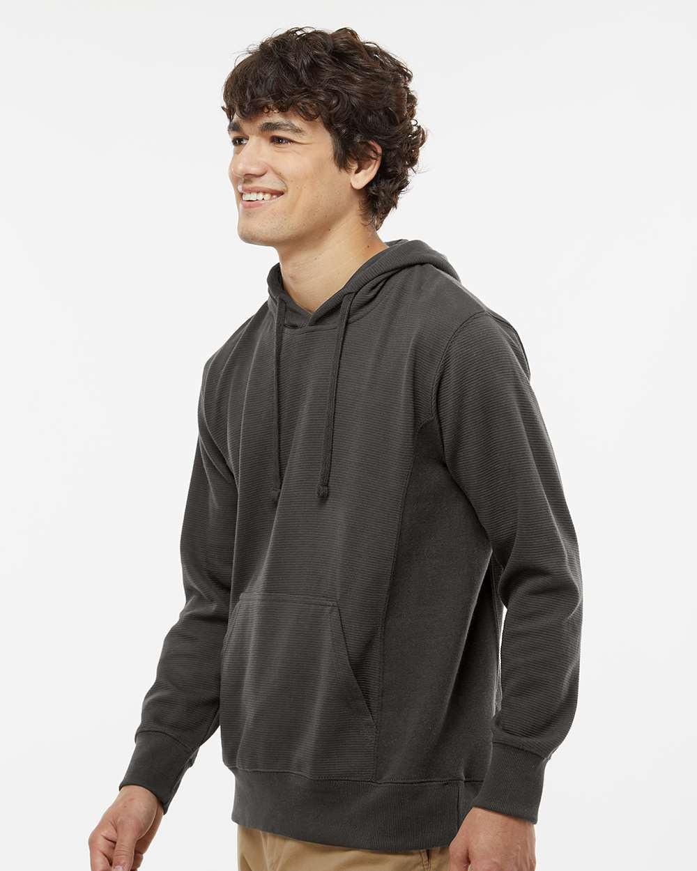 Ripple Fleece Hooded Sweatshirt [8706]