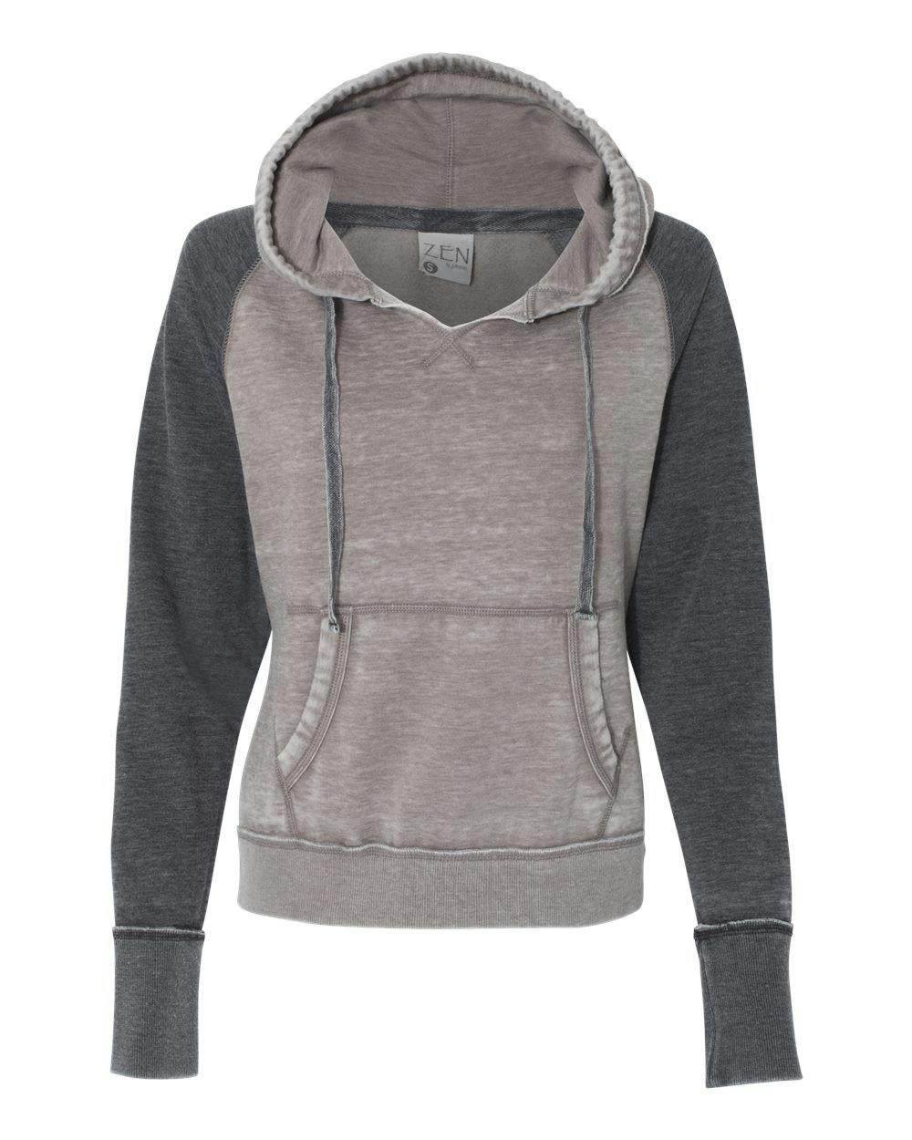 Women's Zen Fleece Raglan Hooded Sweatshirt [8926]