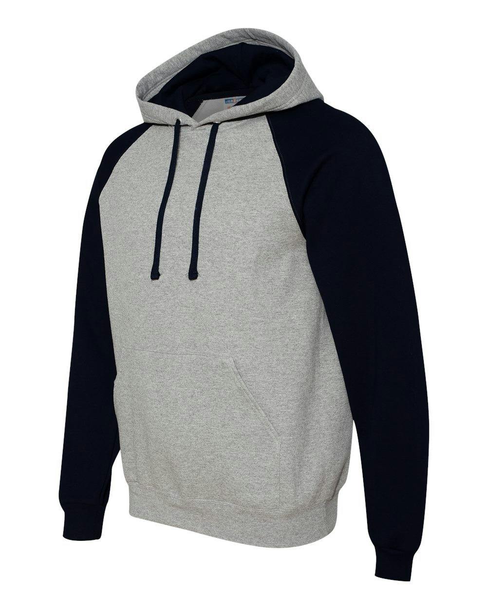 Nublend® Colorblocked Raglan Hooded Sweatshirt [96CR]