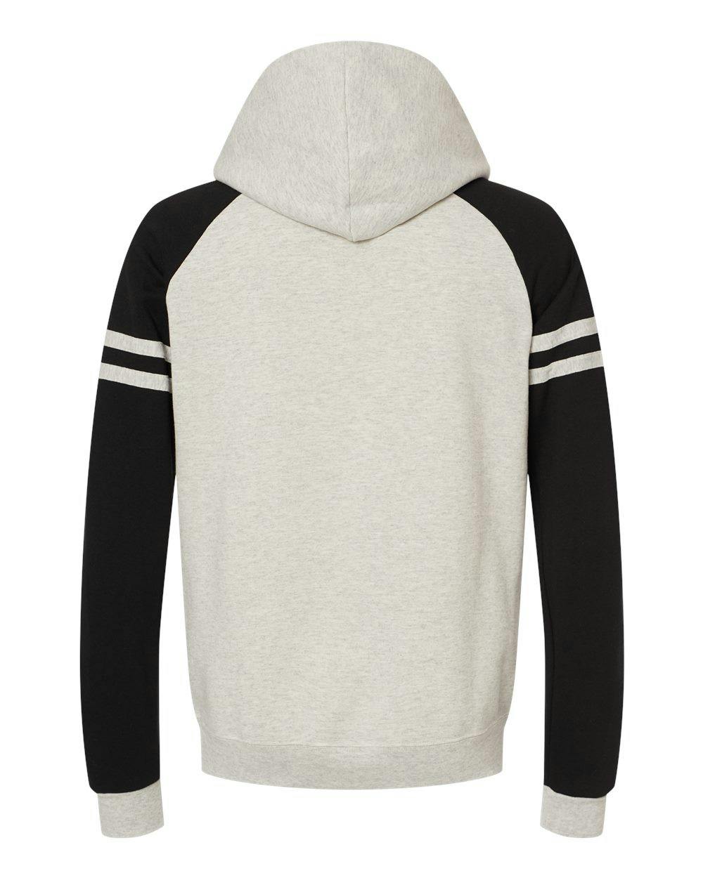 Nublend® Varsity Colorblocked Raglan Hooded Sweatshirt [97CR]