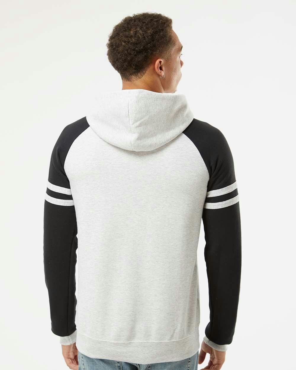 Nublend® Varsity Colorblocked Raglan Hooded Sweatshirt [97CR]